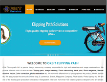 Tablet Screenshot of orbitclippingpath.com